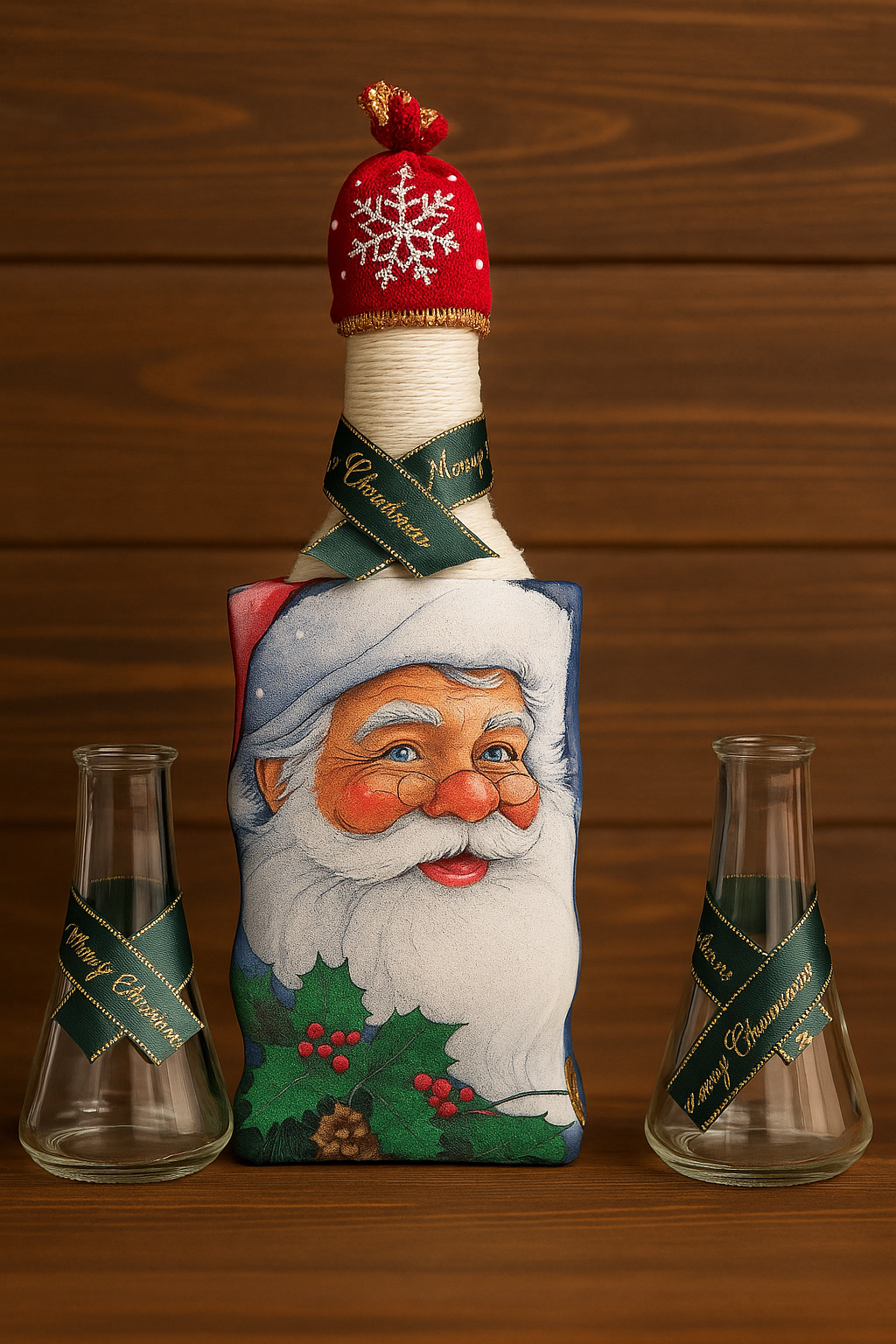 Sticle decorate de Sarbatori