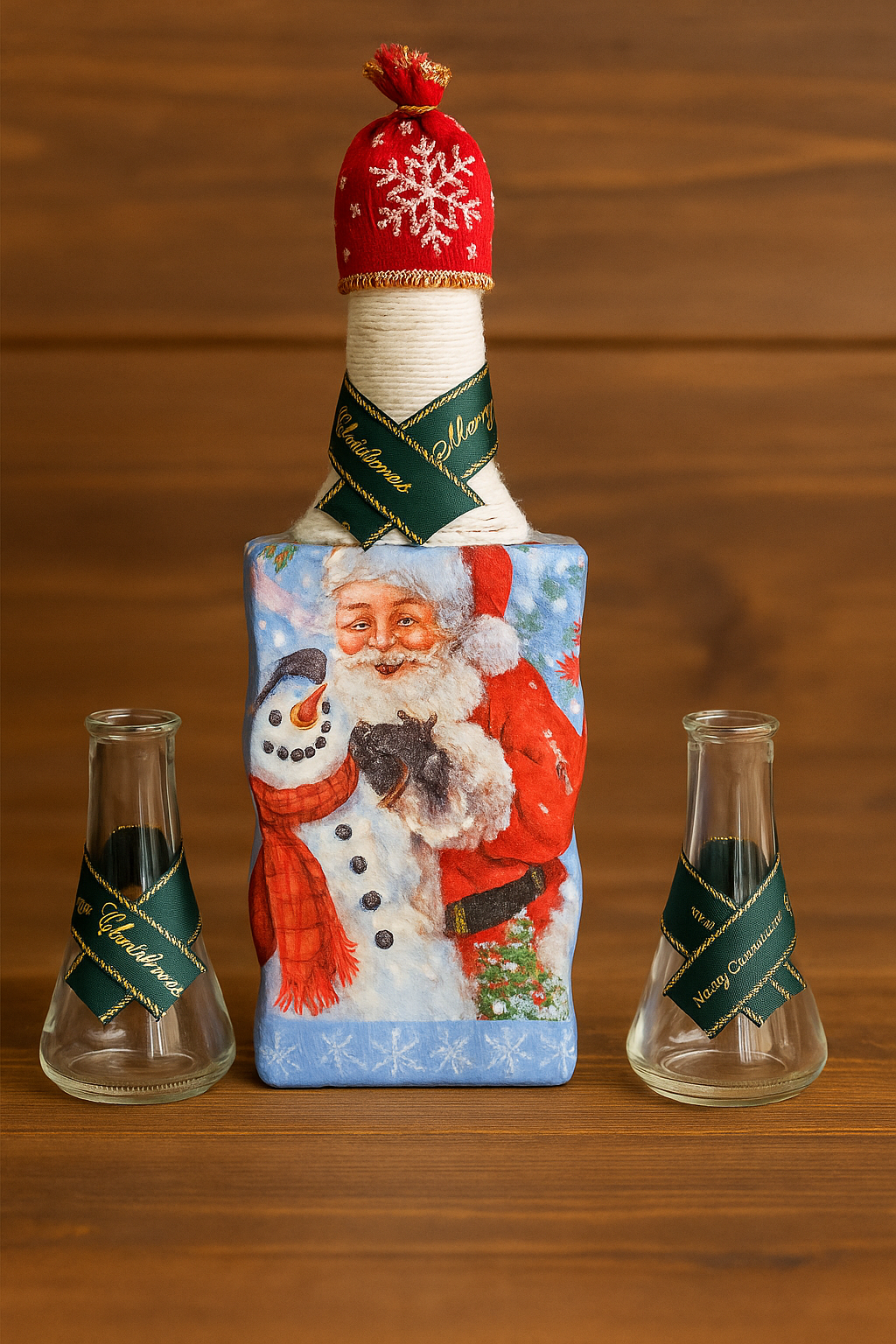 Sticle decorate de Sarbatori